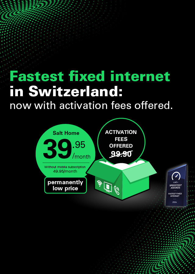 Salt Home with free activation fee